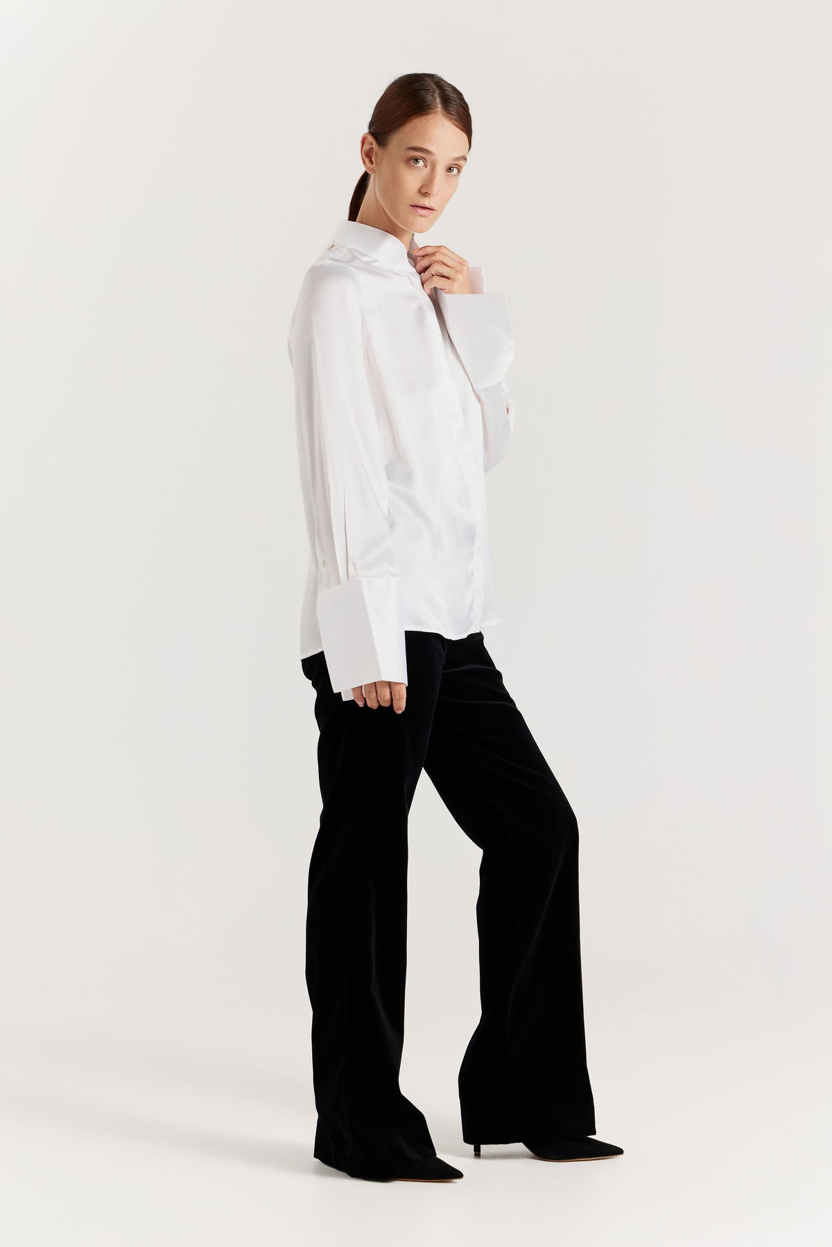 Alta Silk Shirt - White