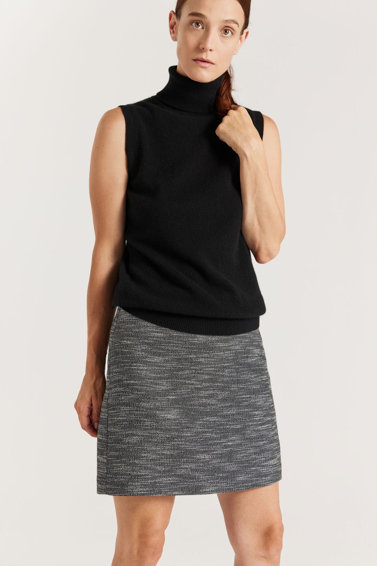 Lemaire Textured Wool Blend Skirt