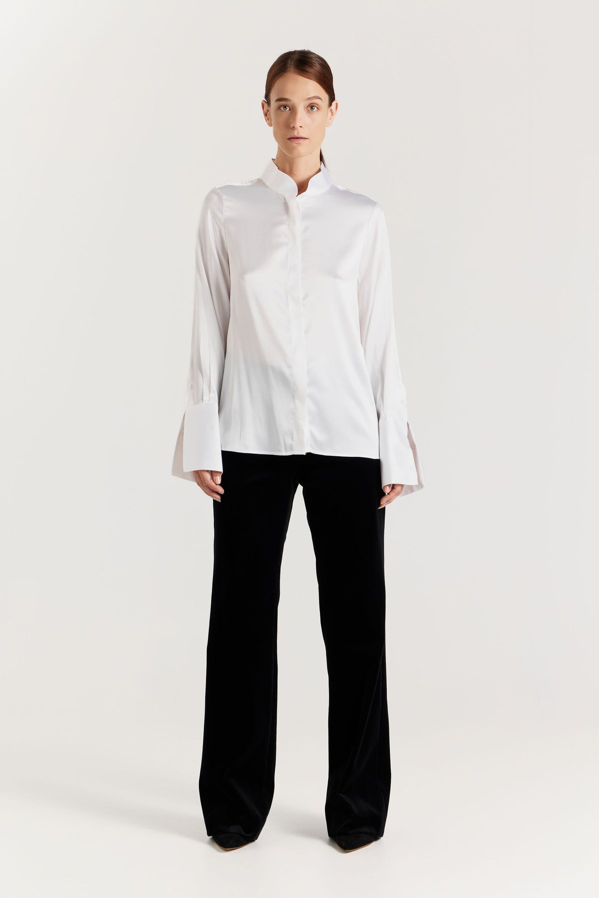 Alta Silk Shirt - White