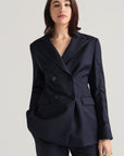 Arcadia Jacket - Navy Pinstripe