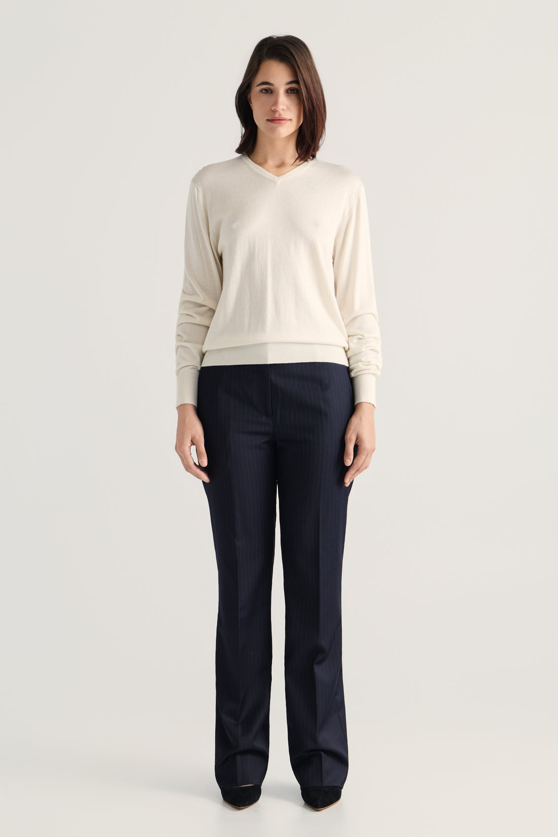 Isla V-neck - Ivory