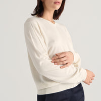 Isla V-neck - Ivory