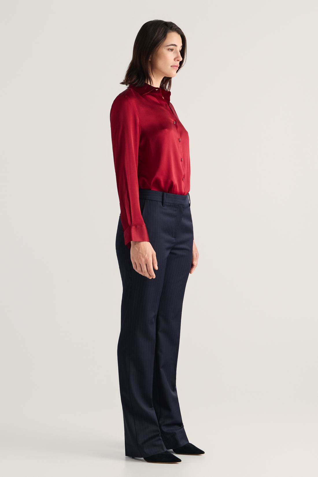 Arcadia Pants - Navy Pinstripe