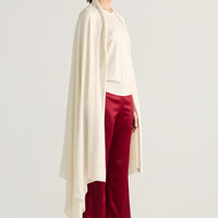Aria Silk Cashmere Scarf- Ivory