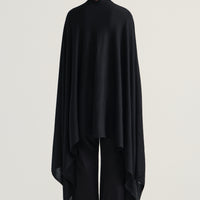 Aria Silk Cashmere Scarf- Black