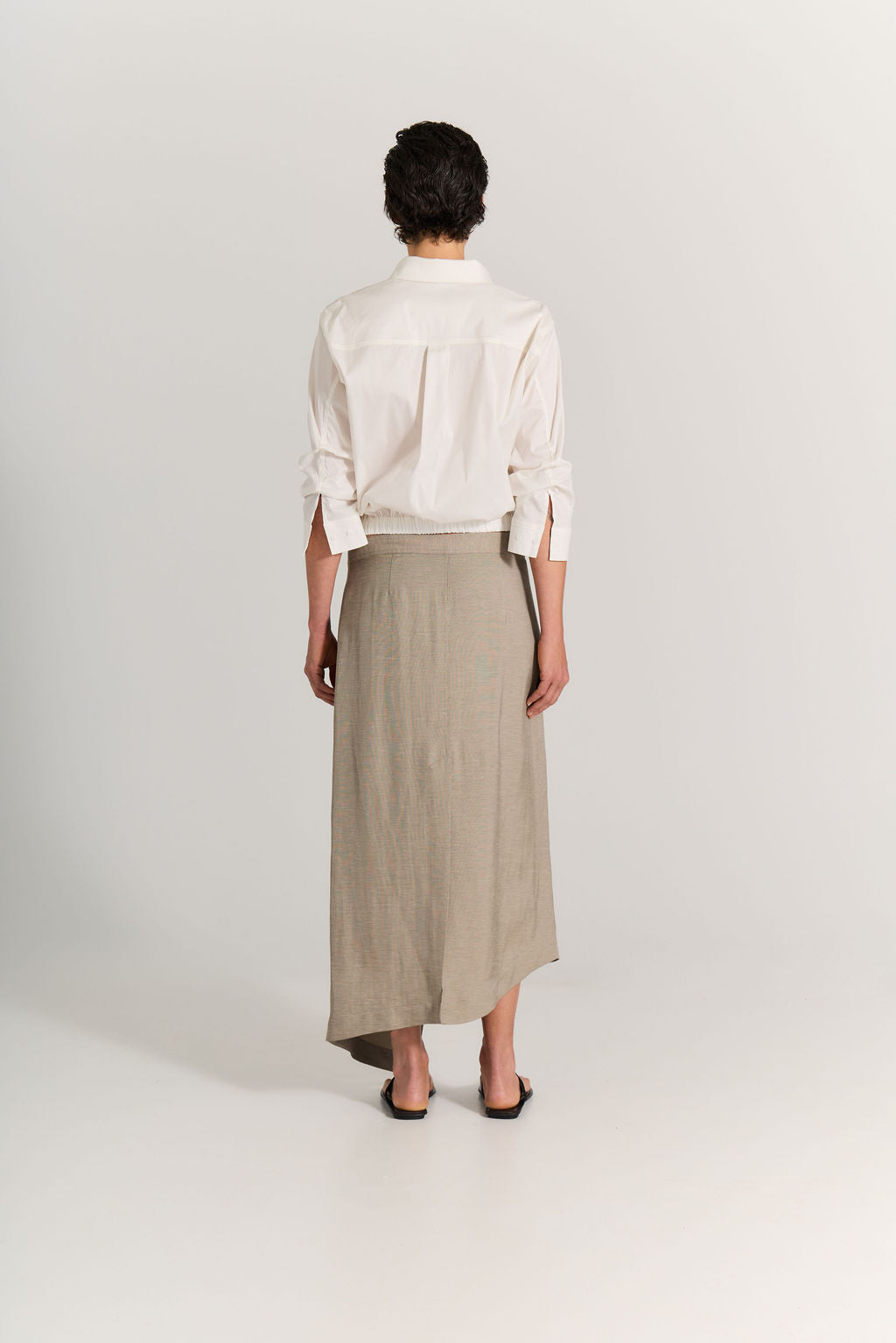 Gather Shirt - White