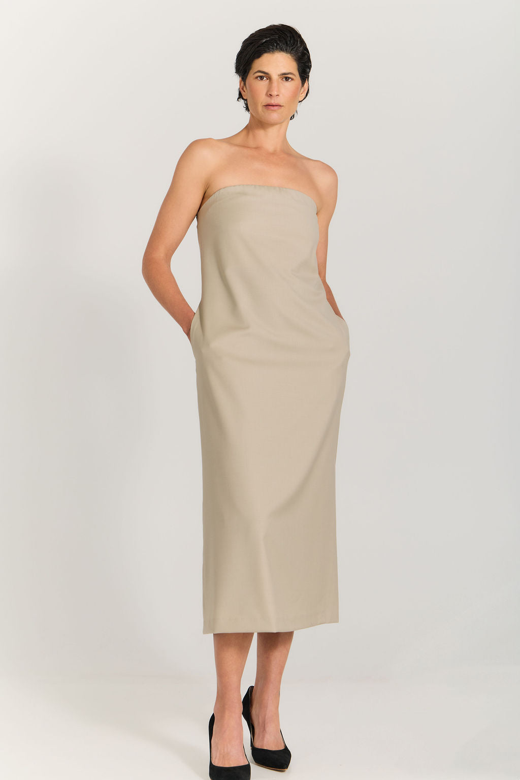 Column Dress - Sage